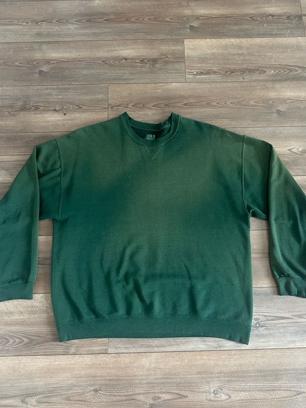 90s Vtg Sun Faded Forest Green Crewneck Sweatshirt Mens XL